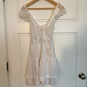 Free People crochet lace mini dress
